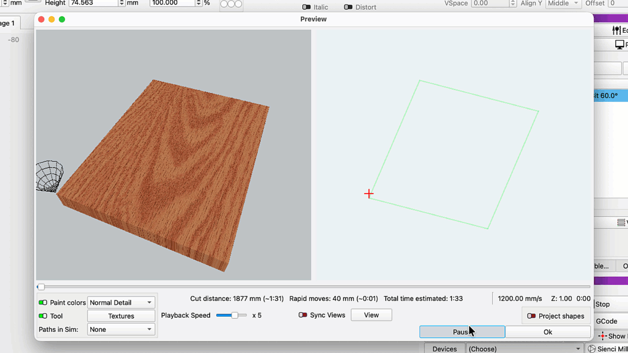 Texturing in the Preview window